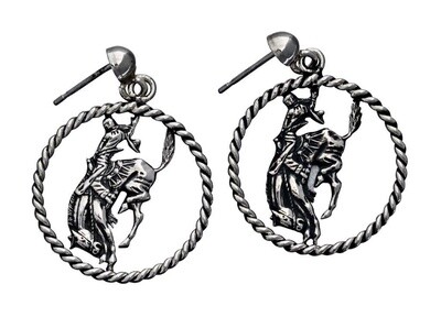 Pendleton Round-Up Vogt Rope Bucking Horse Earrings
