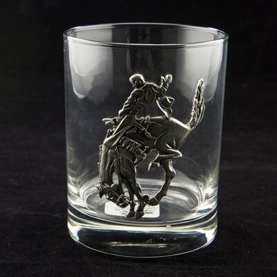 Pendleton Round-Up Pewter Double Old Fashioned Glass