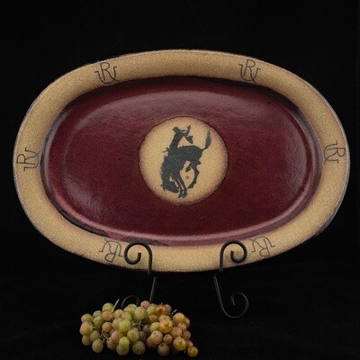 Pendleton Round-Up Large Oval Pottery Platter
