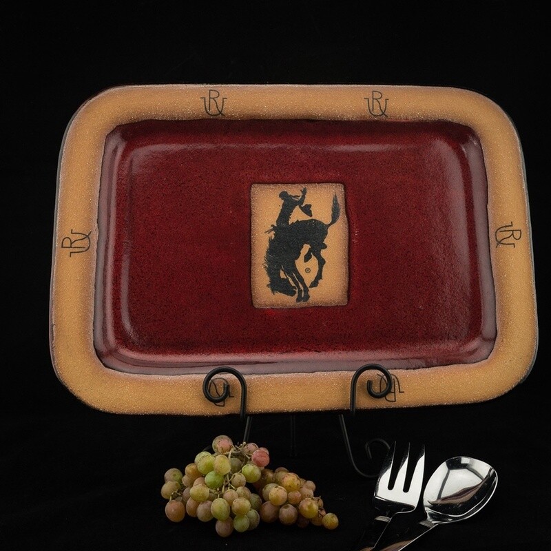 Pendleton Round-Up Large Rectangular Pottery Platter