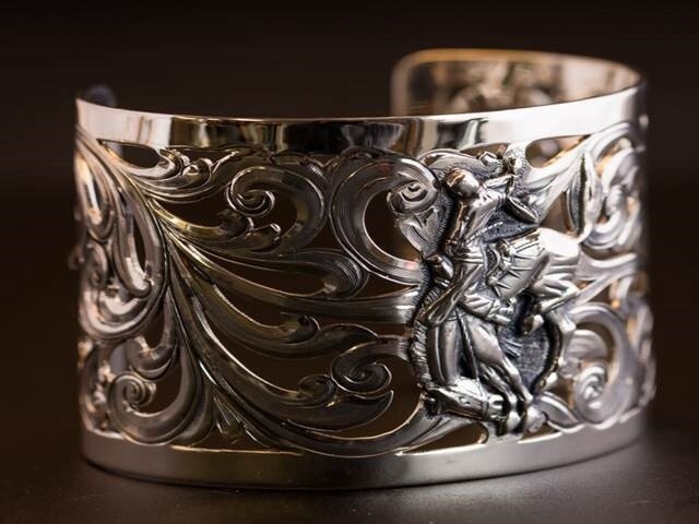 Pendleton Round-Up Vogt Filigree Cut Cuff