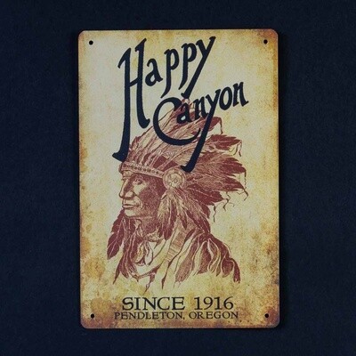 6x9 Happy Canyon Metal Sign