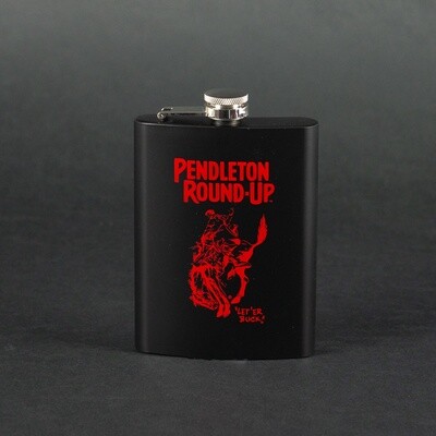 Pendleton Round-Up Black and Red Flask