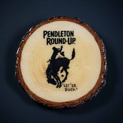 Pendleton Round-Up Log Coaster