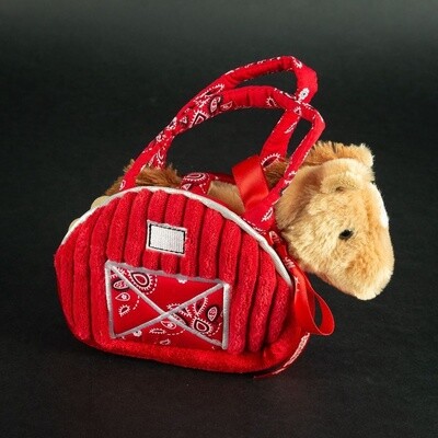 Pendleton Round-Up Red Barn Toy Purse w/ Removable Pony