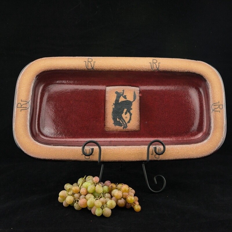Pendleton Round-Up Small Rectangular Pottery Platter