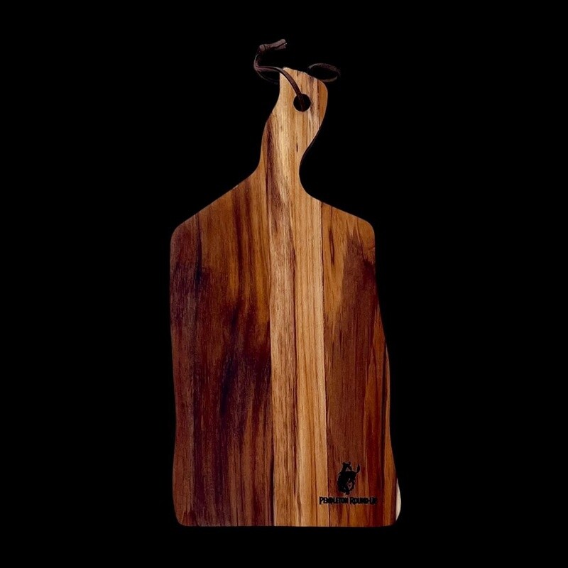 Small Pendleton Round-Up Teak Cutting Board