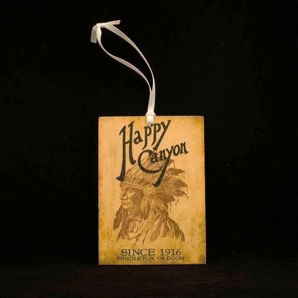 Happy Canyon Wooden Gift Tag