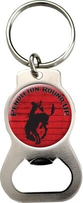 Pendleton Round-Up Barnwood Bottle Opener Keychain