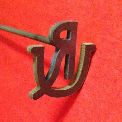 Pendleton Round-Up Mini &quot;RU&quot; Branding Iron