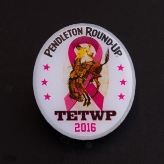Pendleton Round-Up 2016 Tough Enough To Wear Pink Lapel Pin