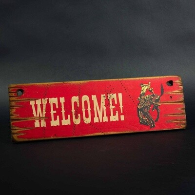 Pendleton Round-Up Wooden Welcome Sign