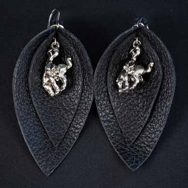 Pendleton Round-Up Black Teardrop Earrings