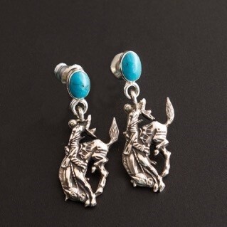 Pendleton Round-Up Vogt Turquoise Post Earrings