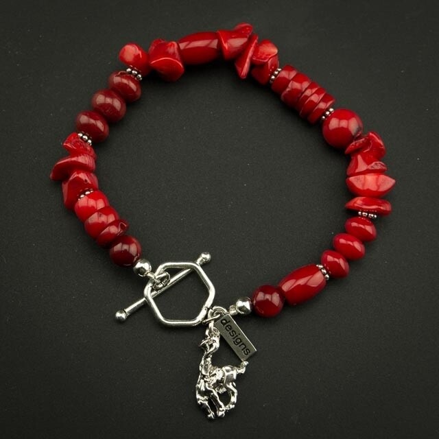 Pendleton Round-Up Coral Stone Bracelet