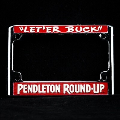 Pendleton Round-Up Motorcycle License Plate Frame