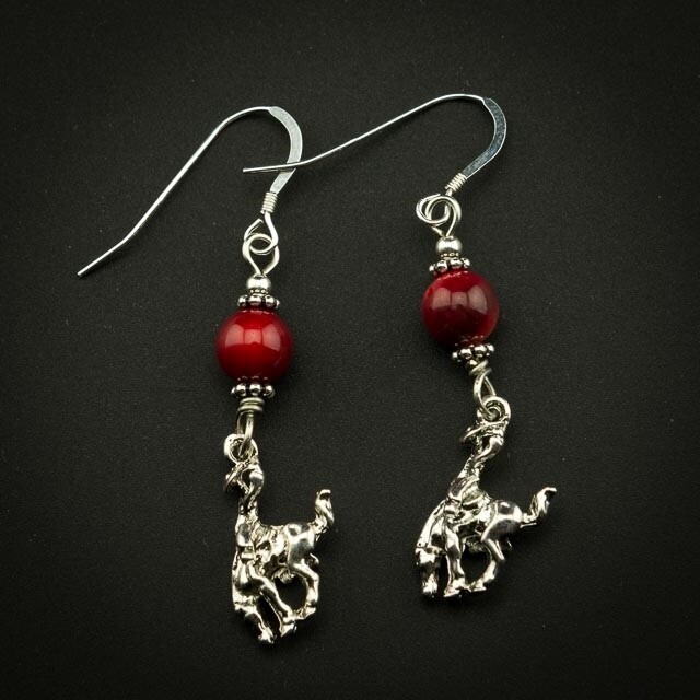 Pendleton Round-Up Coral Stone Earrings