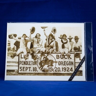 9x12 Pendleton Round-Up Four Cowgirls Poster