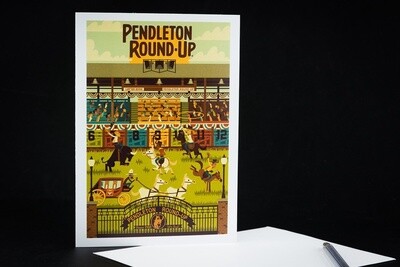 Single Pendleton Round-Up Geometric Greeting Card