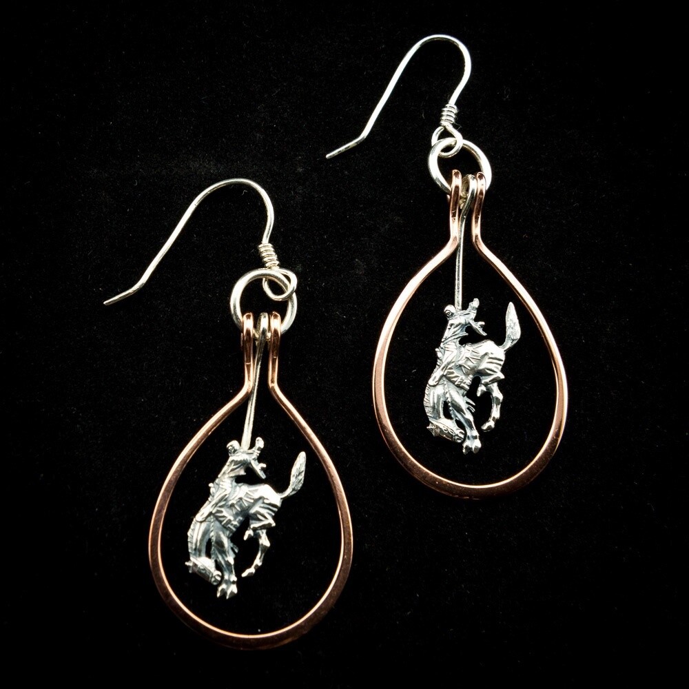 Pendleton Round-Up Vogt Copper Wire Earrings
