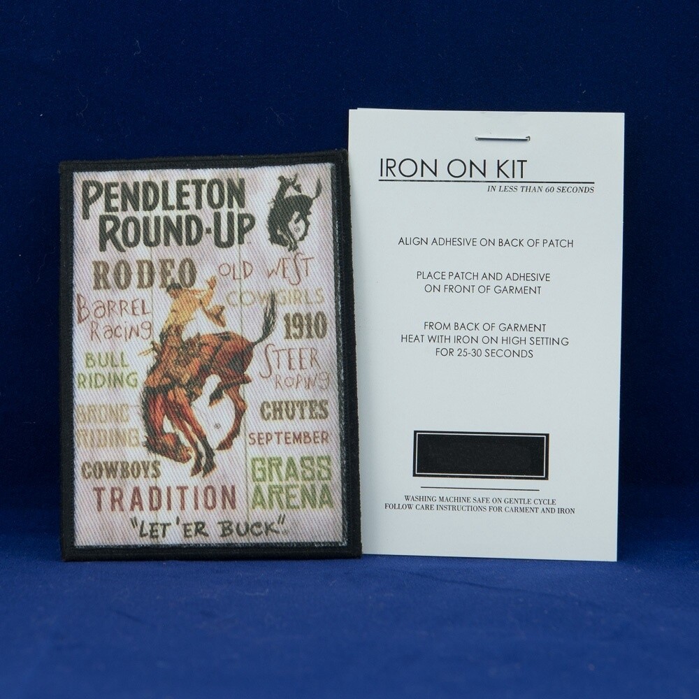 Pendleton Round-Up Typography Collectible Iron-On Patch