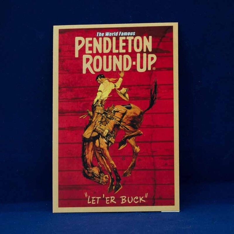 Pendleton Round-Up Barnwood Sticker