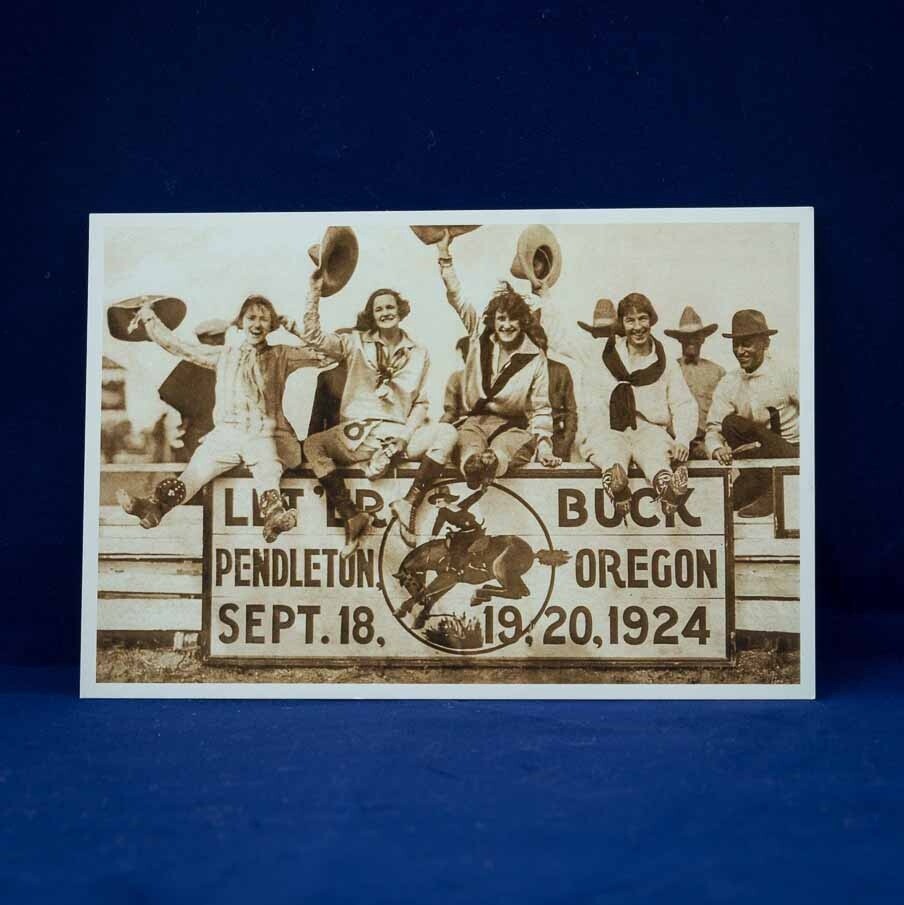 Pendleton Round-Up Four Cowgirls Postcard