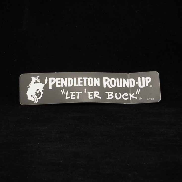 Pendleton Round-Up Mini Bumper Sticker - Black