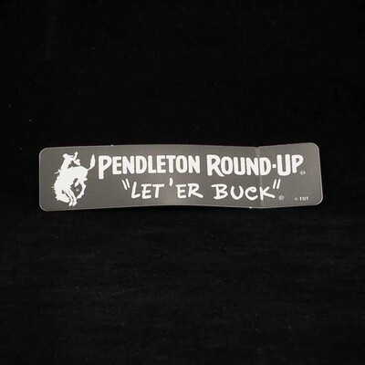 Black Pendleton Round-Up Mini Bumper Sticker