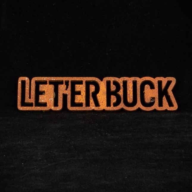 Pendleton Round-Up Rusted Metal Let &#39;er Buck Magnet