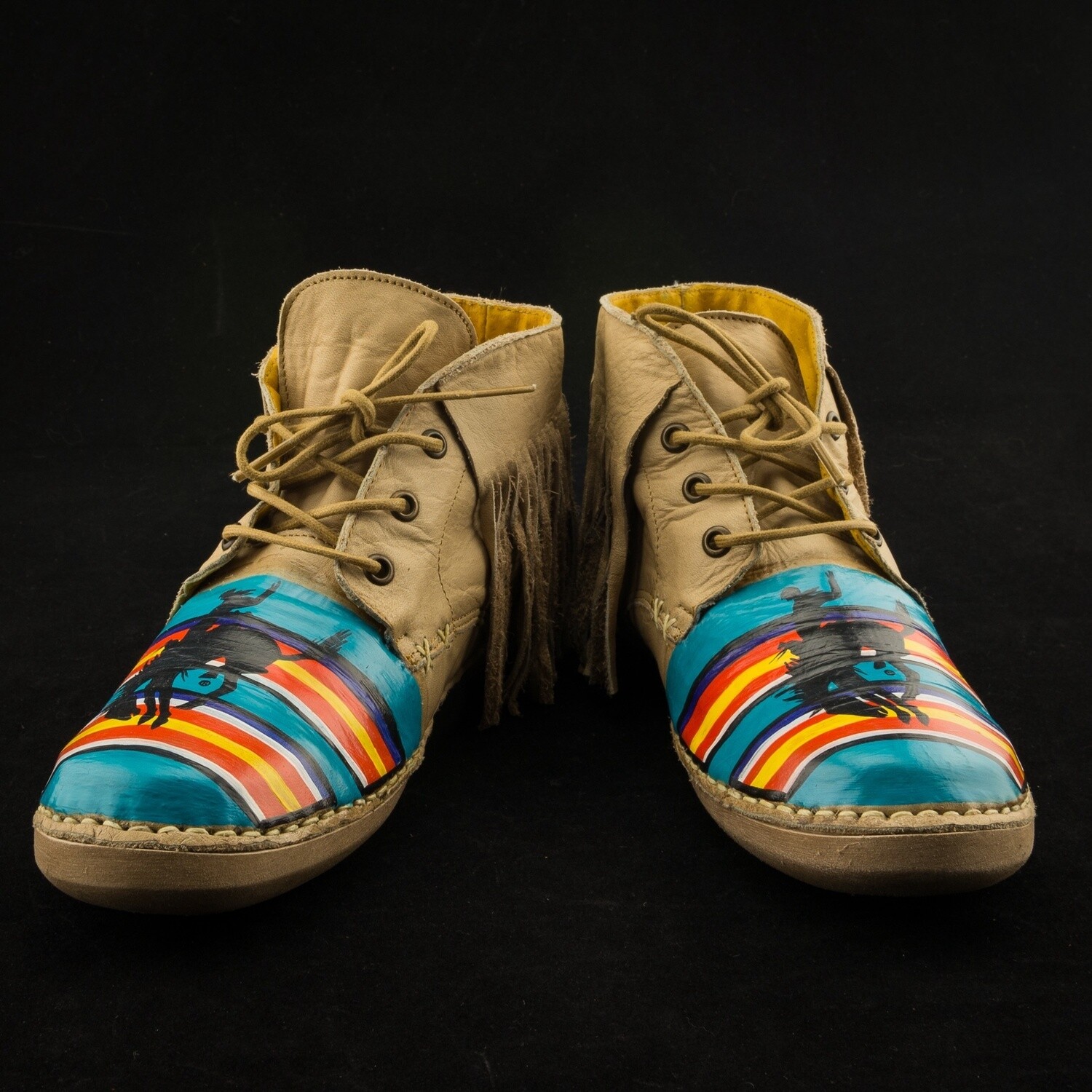 Ladies Serape Cinch Moccasins-Serape : 6