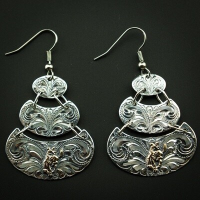 Pendleton Round-Up Vogt Three Tier Earrings