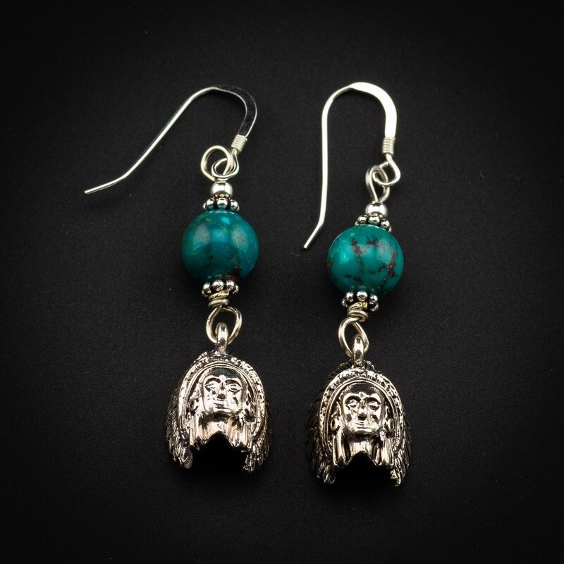Happy Canyon Turquoise Stone Earrings