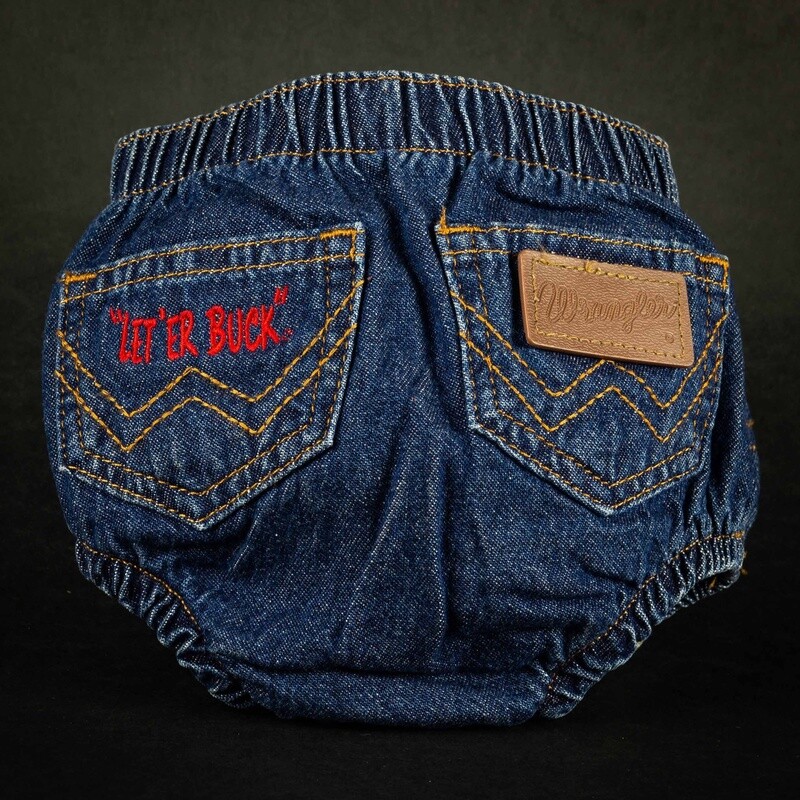 Infant Wrangler Pendleton Round-Up Denim Diaper Cover