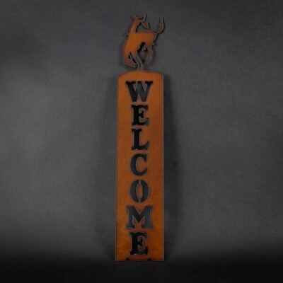 Pendleton Round-Up Metal Welcome Sign