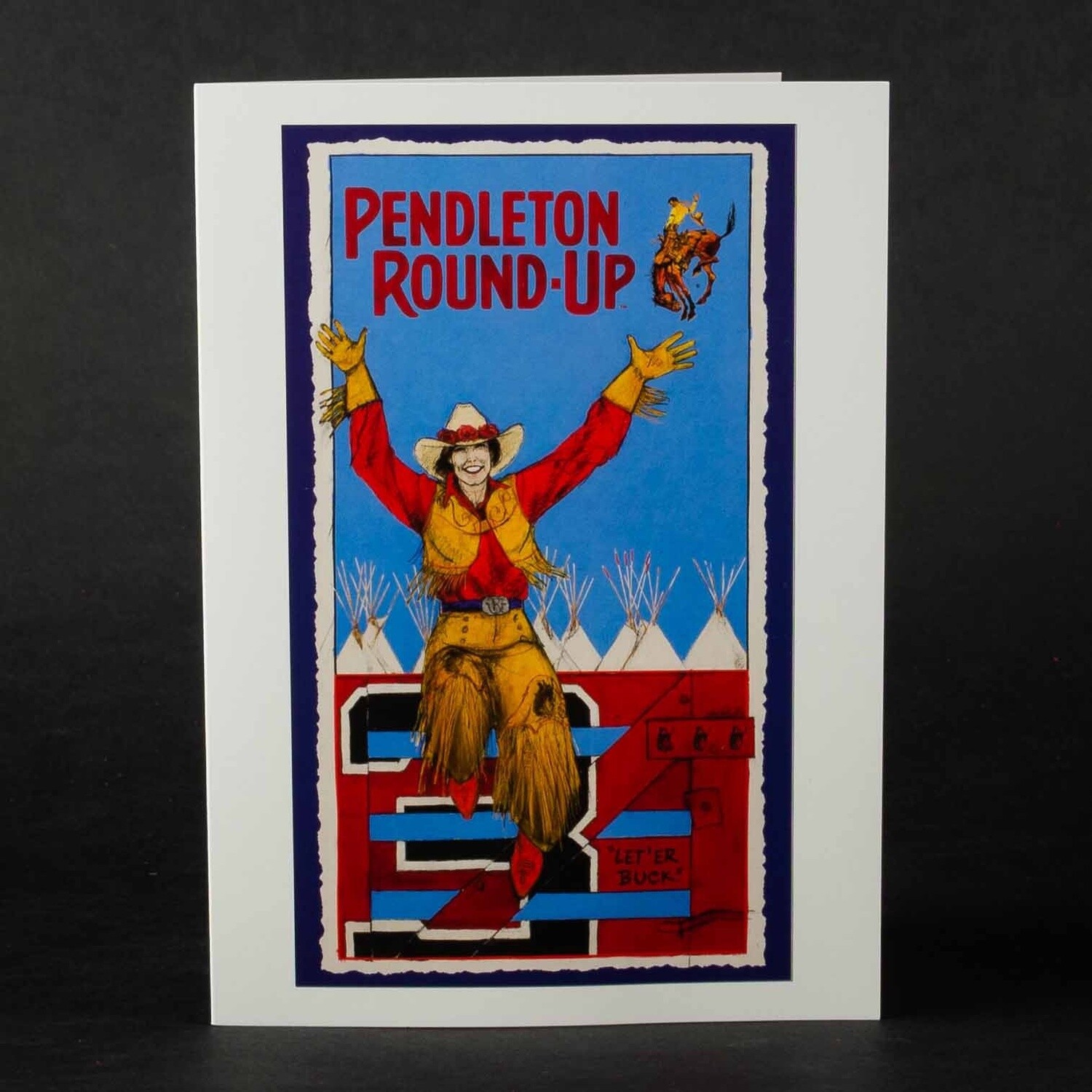 Single Pendleton Round-Up Donna Howell-Sickles Greeting Card
