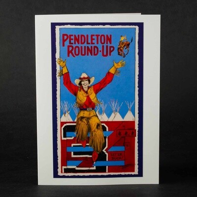 Single Pendleton Round-Up Donna Howell-Sickles Greeting Card