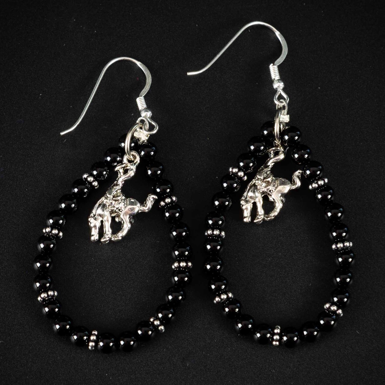 Pendleton Round-Up Onyx Stone Teardrop Earrings
