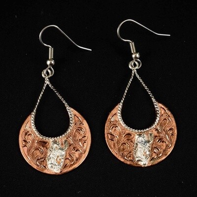 Pendleton Round-Up Vogt Copper Disc Earrings