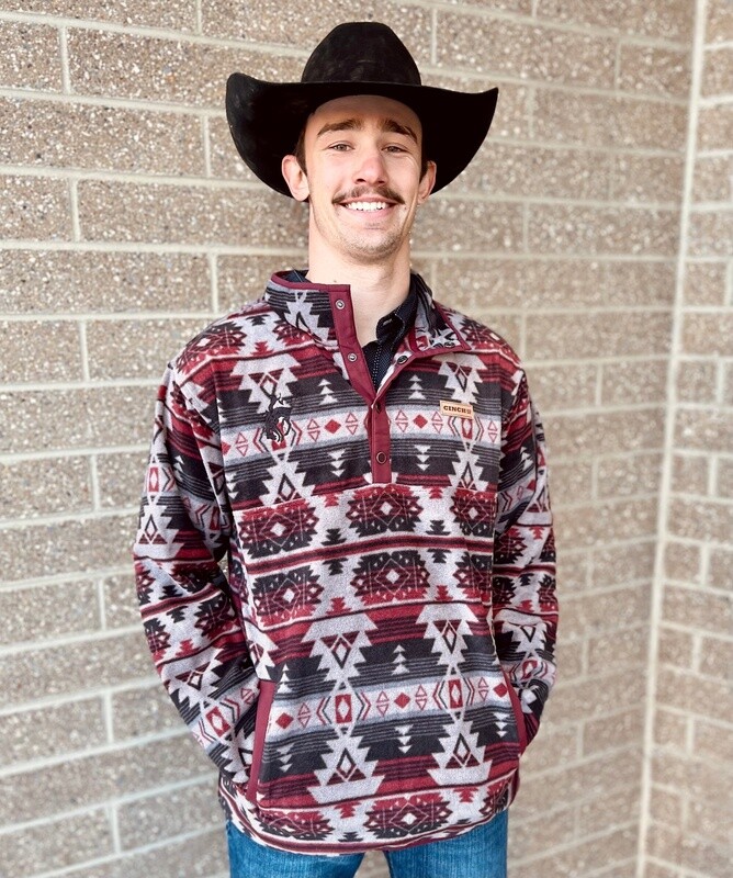 Men&#39;s Cinch Pendleton Round-Up 1/4 Button Fleece