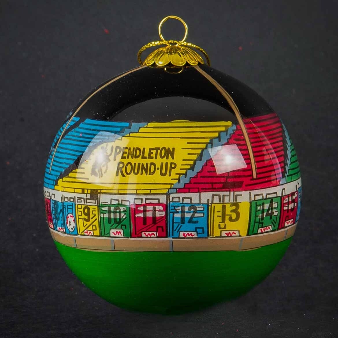 Pendleton Round-Up  Glass Chutes Ornament