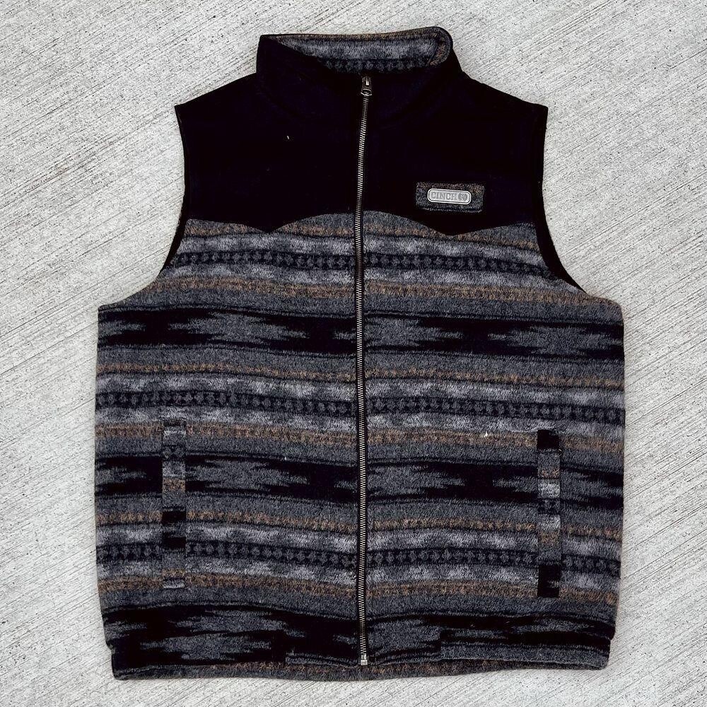 Men&#39;s Cinch Pendleton Round-Up Aztec Wool Conceal Carry Vest, size: S