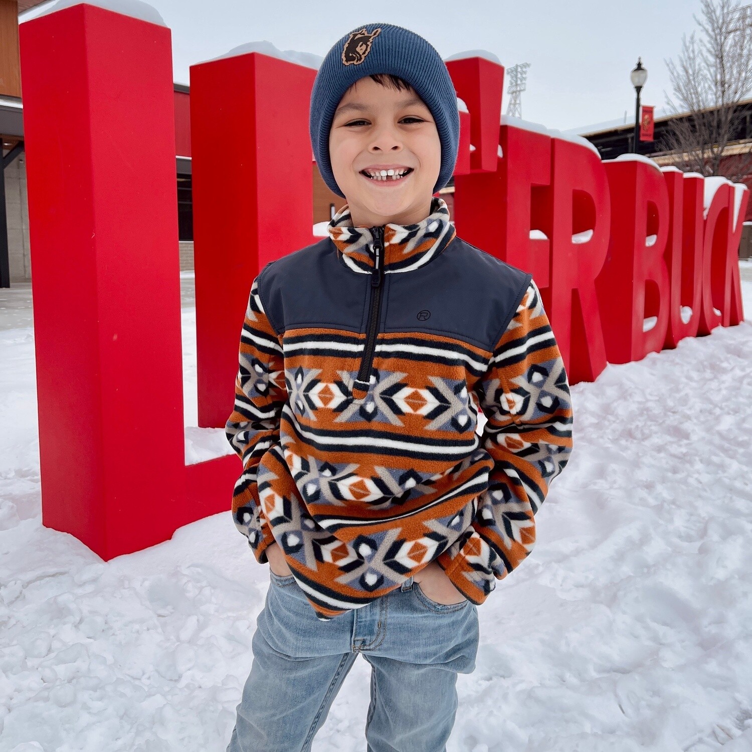 Youth Roper Pendleton Round-Up 1/4 Zip Fleece