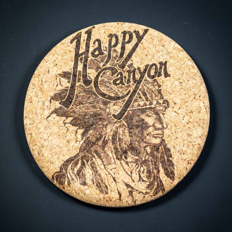 Happy Canyon Cork Coaster