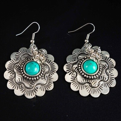 Pendleton Round-Up Concho Earrings
