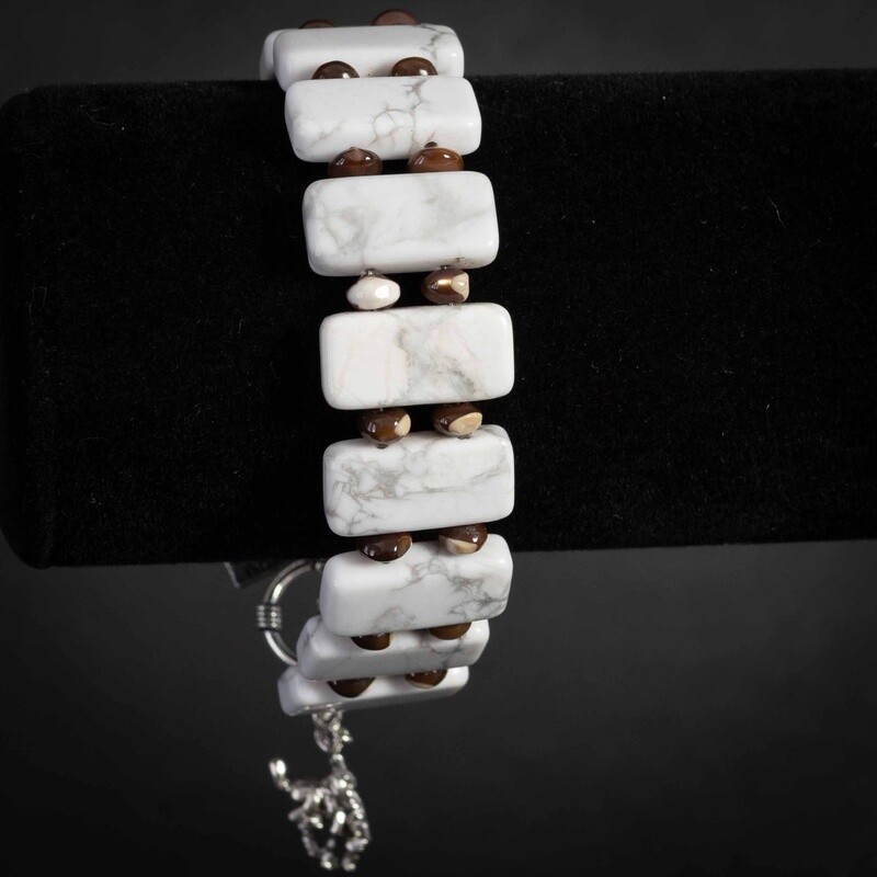 Pendleton Round-Up White Buffalo Turquoise Bracelet
