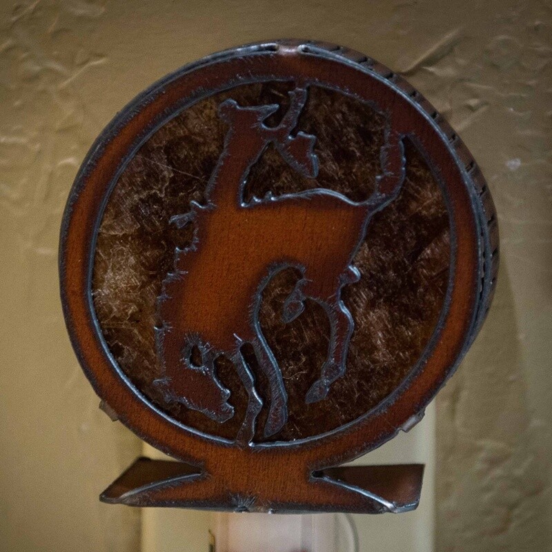 Pendleton Round-Up Metal Circle Night Light