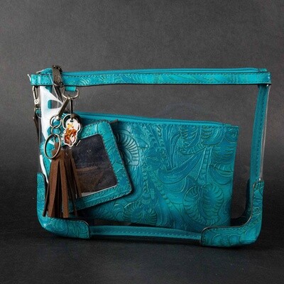 Pendleton Round-Up Turquoise Justin Bag Set