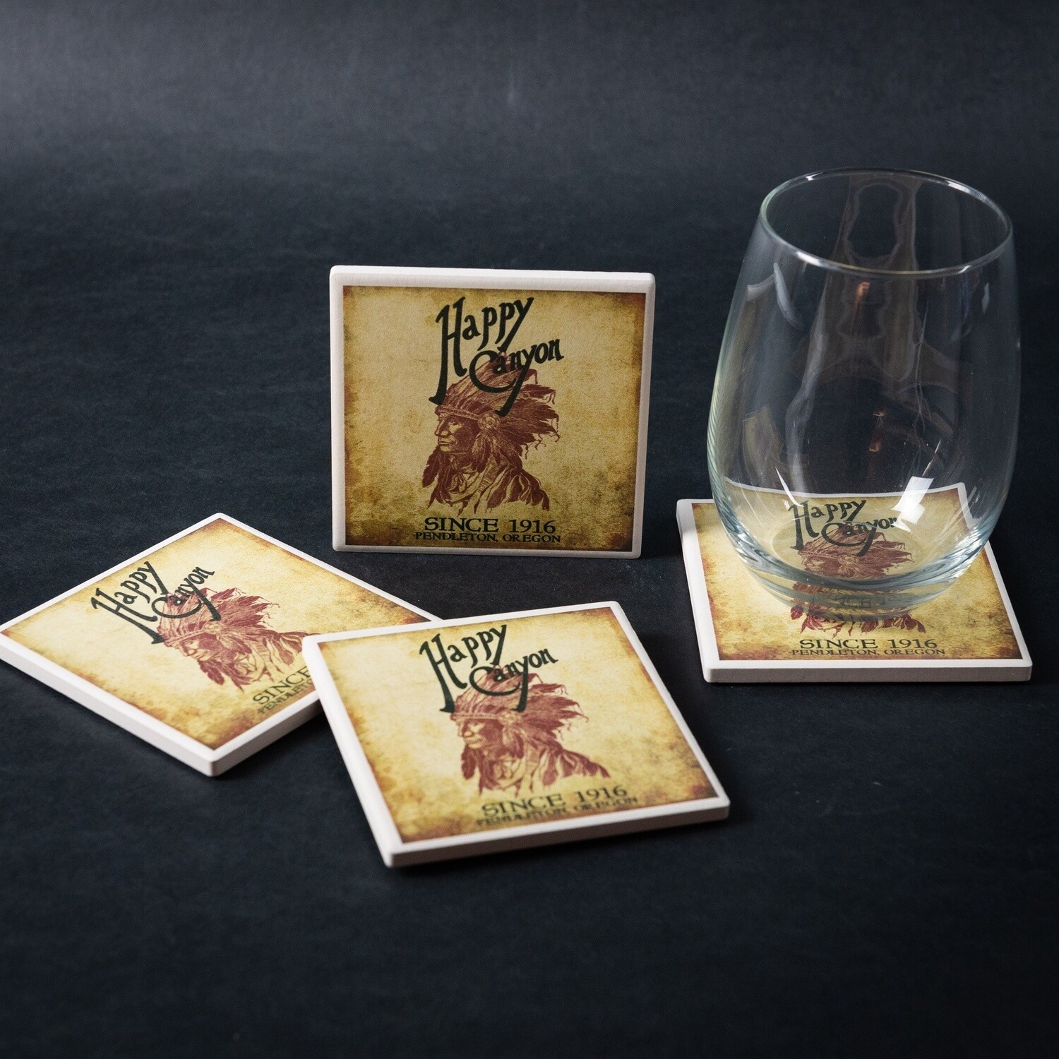 Happy Canyon Ceramic Coaster Set