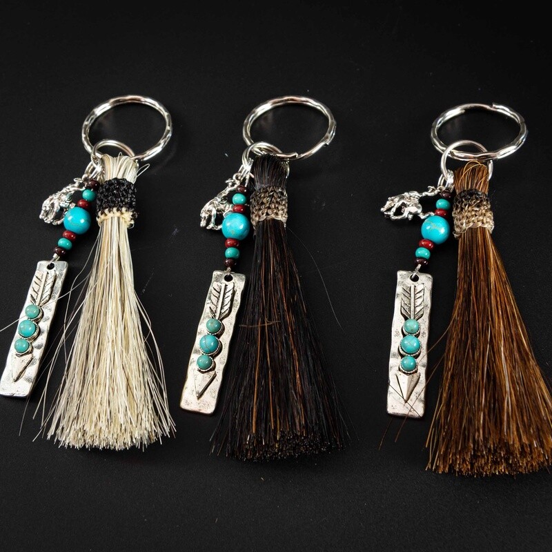 Pendleton Round-Up Horse Hair Arrow Keychain